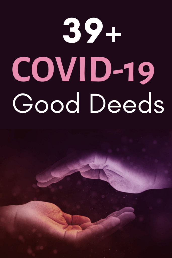 coronavirus acts of kindness things to do