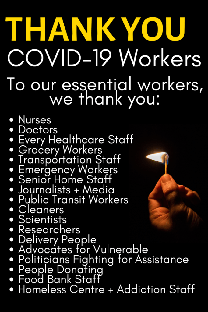 thank you essential workers coronavirus covid19