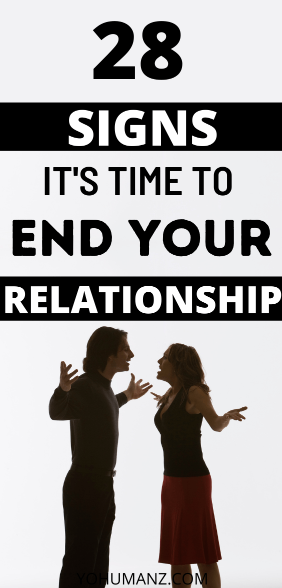 Signs You Should End the Relationship