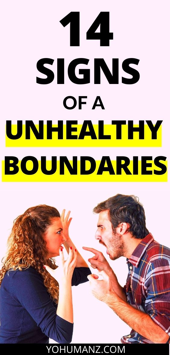 Signs of Unhealthy Boundaries