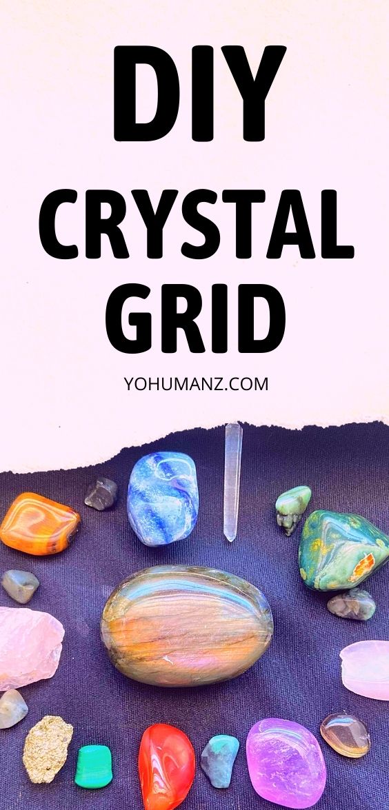 diy crystal grid for love