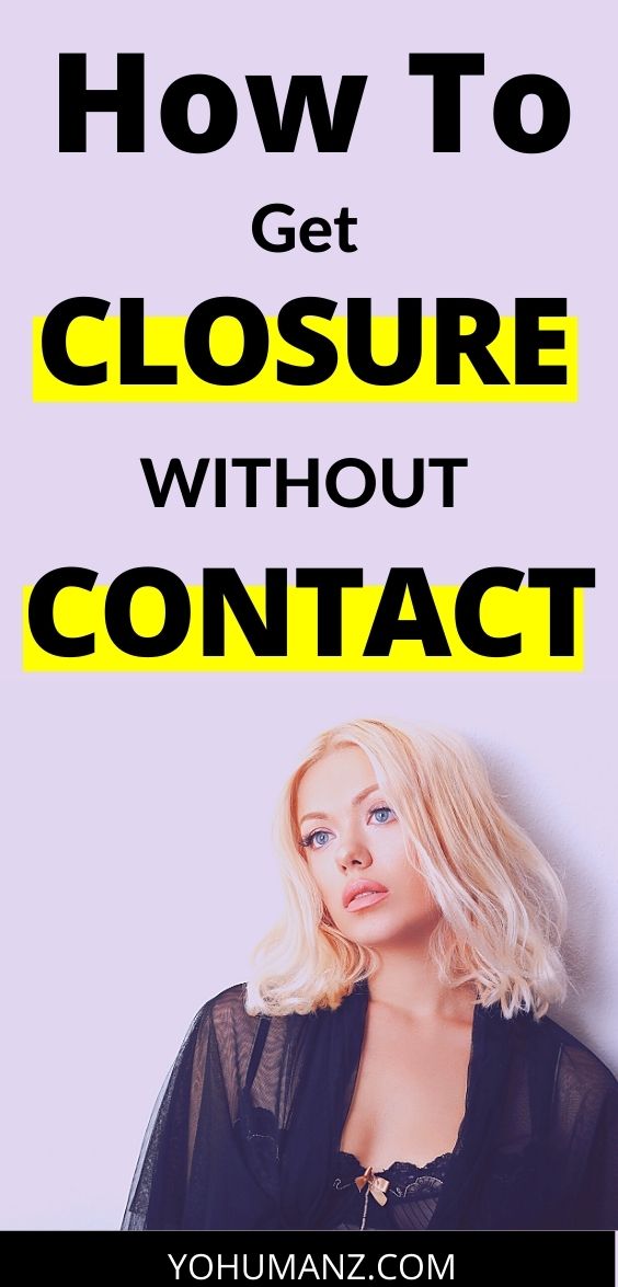 how to get closure without contact