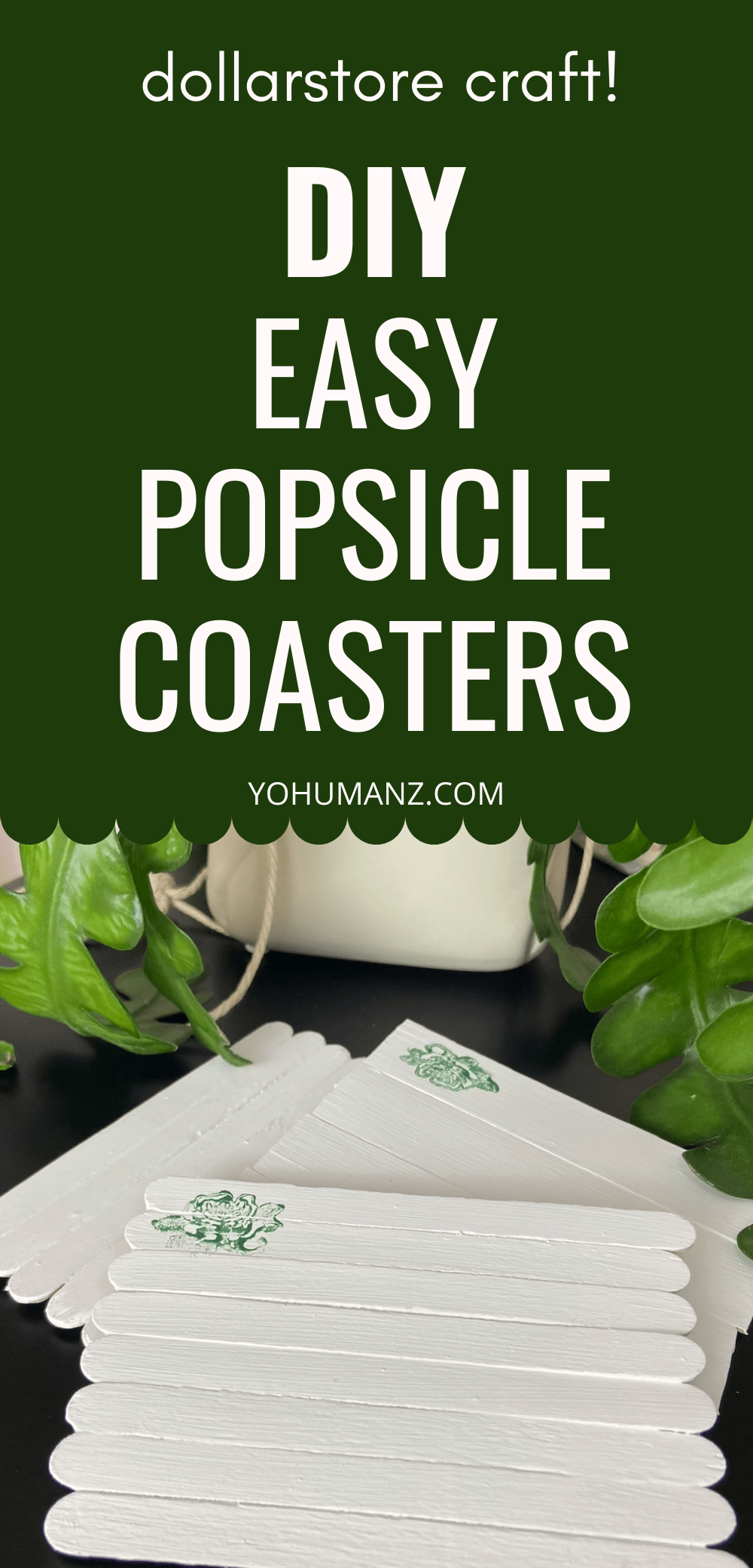 diy coasters popsicle stick dollarstore craft