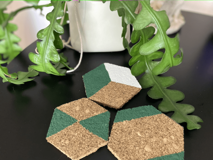 diy coasters cork