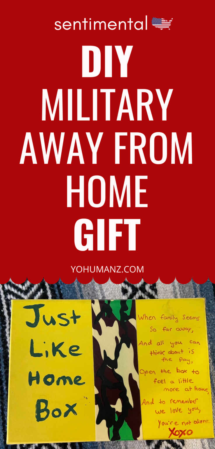 Just Like Home Box DIY Gift Going Away, Military Care Package