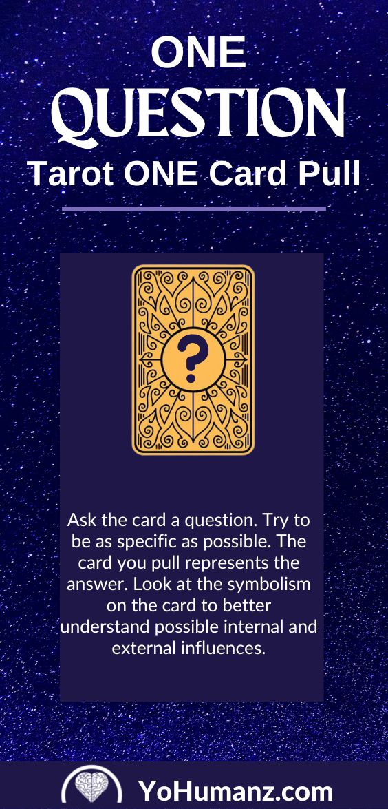 Tarot One Card spread, Pick a Card spread