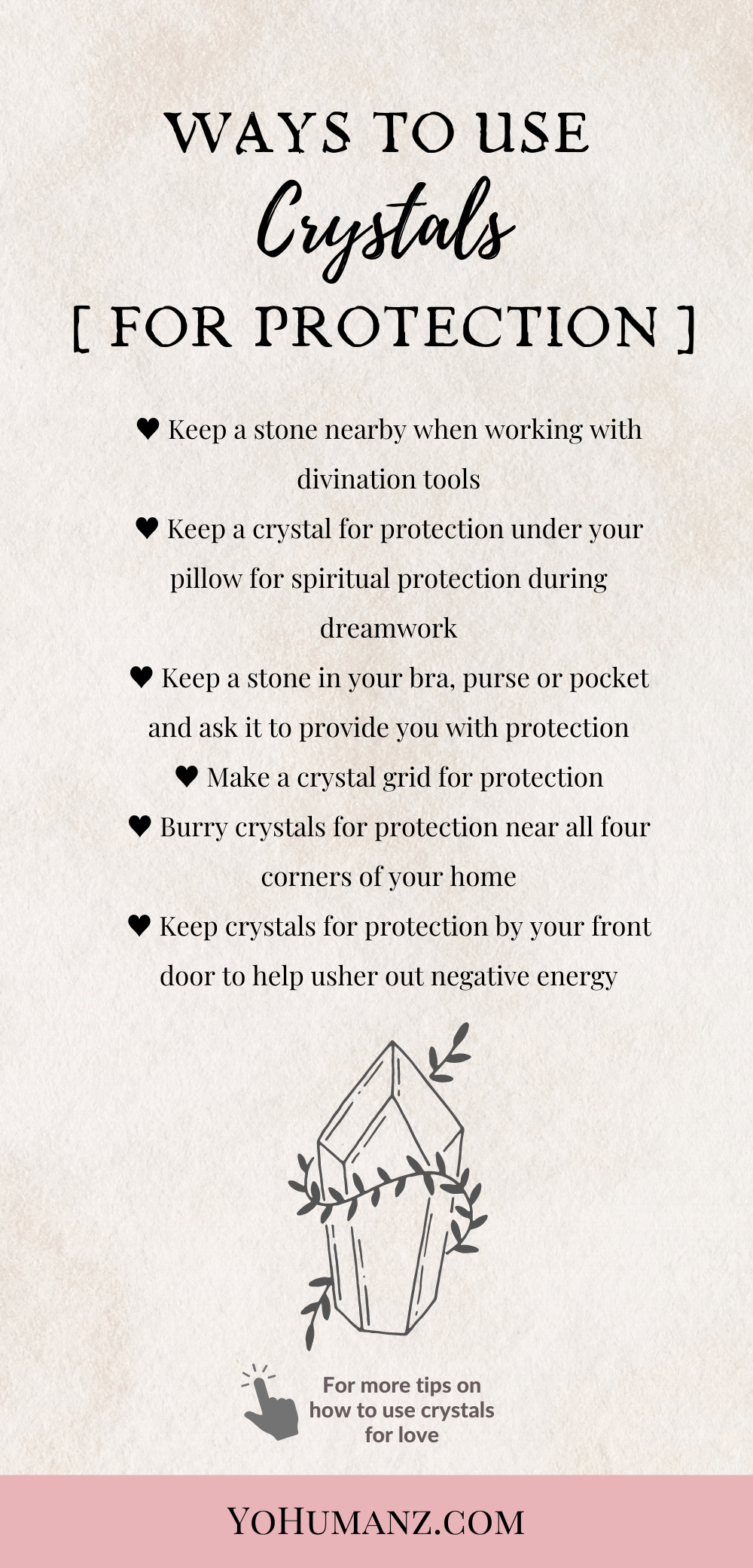 how to use crystals for protection