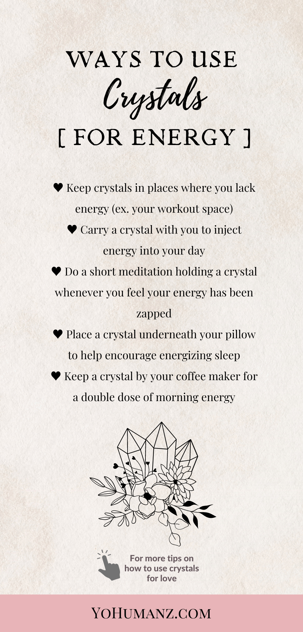 how to use crystals for energy