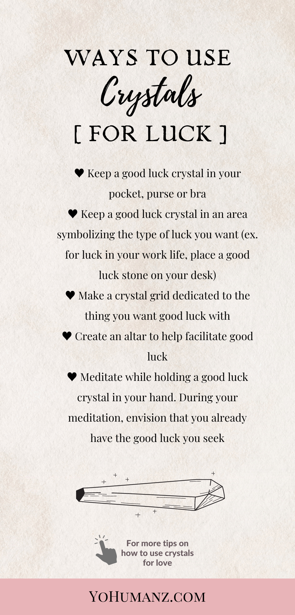 how to use crystals for luck