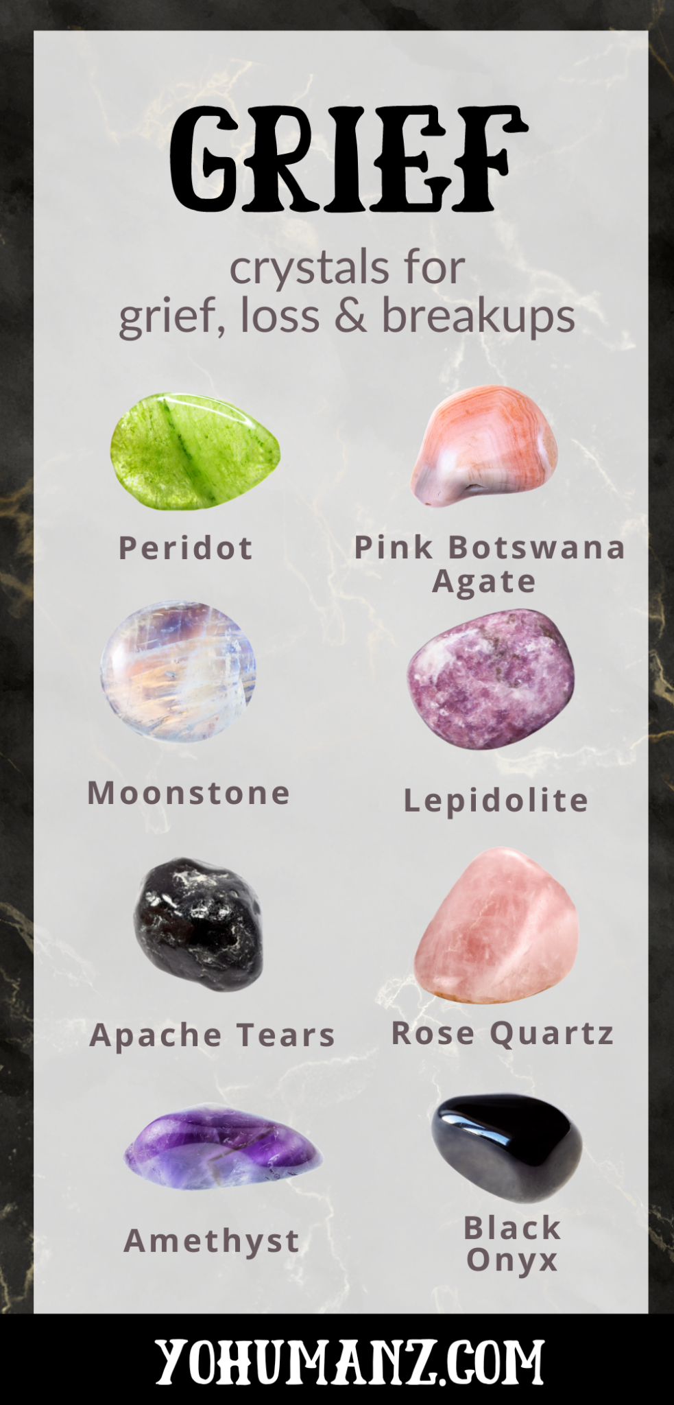18 Crystals for Grief to Ease Sorrow, Loss & Overwhelm