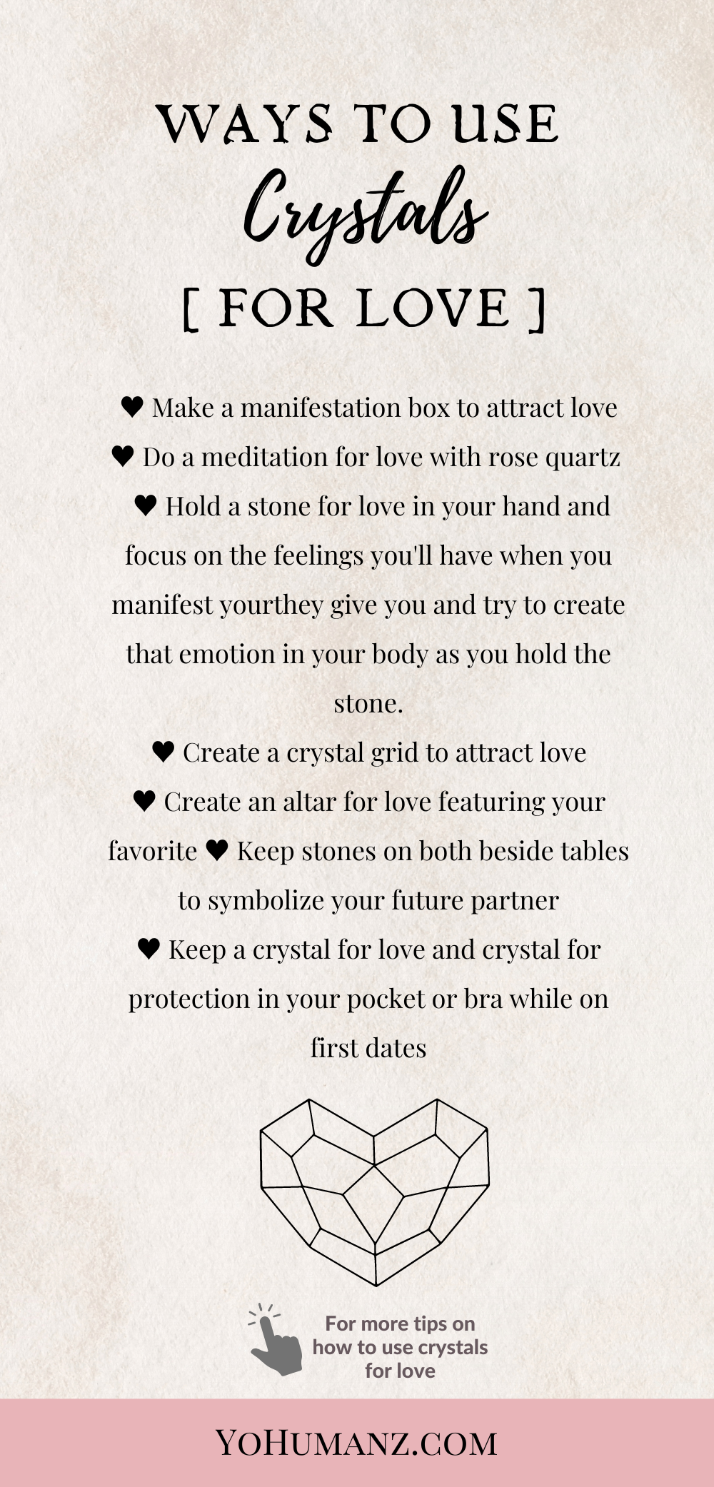 how to use crystals for love
